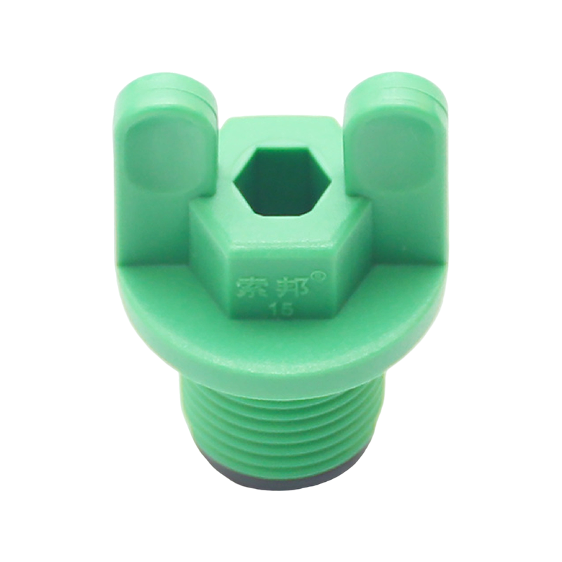 Заглушка для трубы PPR с наружной резьбой и бабочкой