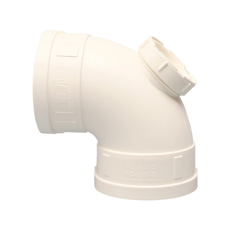 90° ПВХ локоть с очисткой