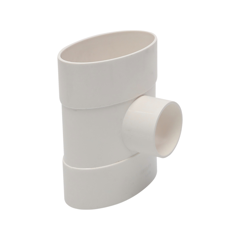 Тройник из ПВХ с круглой и плоской поверхностью и внутренней вставкой