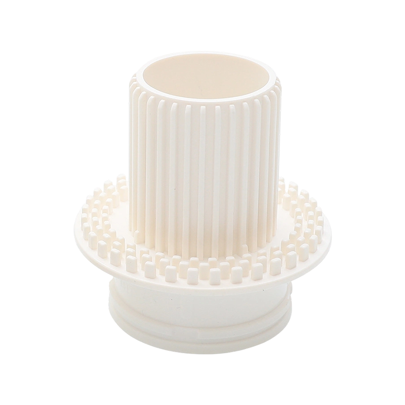 Простая прямая муфта с двойным сливом из ПВХ